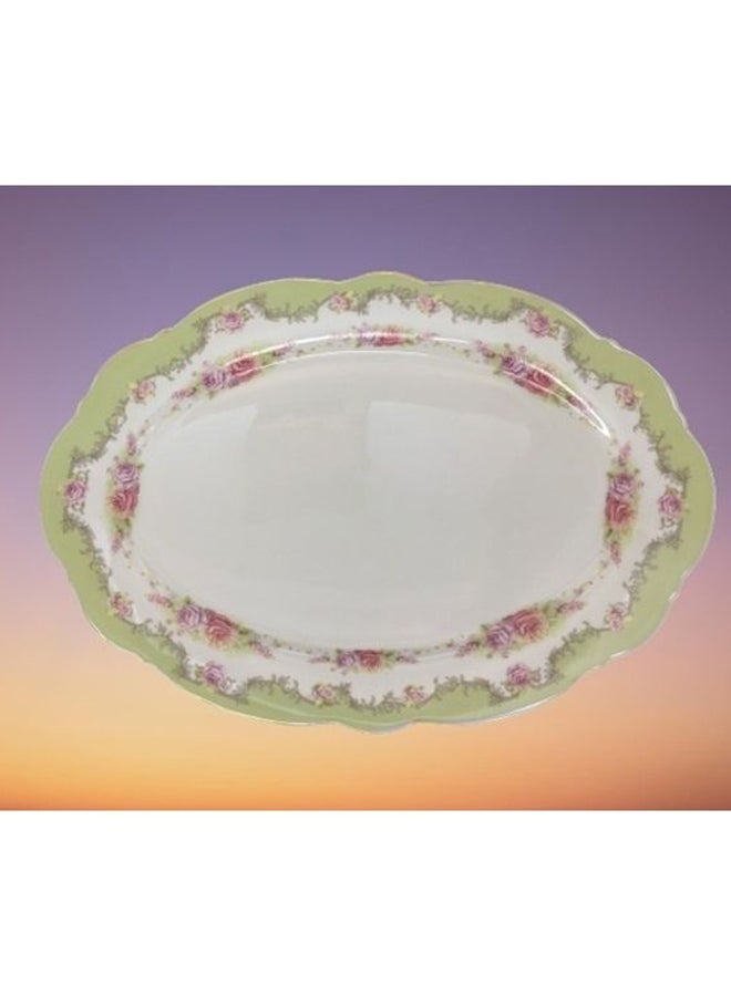 Handsomegift Premium Quality Dinner Plate Green 30cm - Image 2