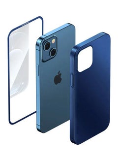Mixed 360° Full Coverage Protective Phone Case Plus Screen Protector For Iphone 13 Pro Blue