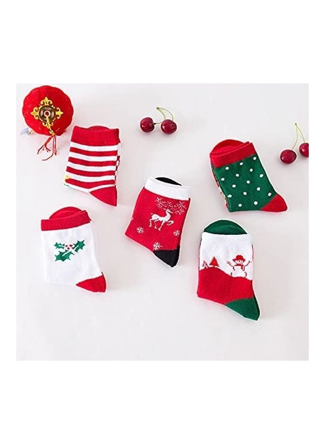 Brain Giggles Set Of 5 Christmas Socks 10x13cm - Image 4