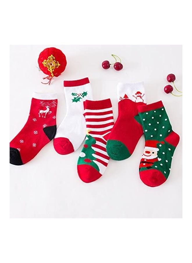 Brain Giggles Set Of 5 Christmas Socks 14x16 cmcm - Image 1