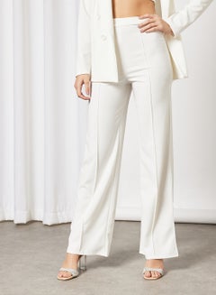 FEMME LUXE Button Blazer And Trouser Set White  - Image 3