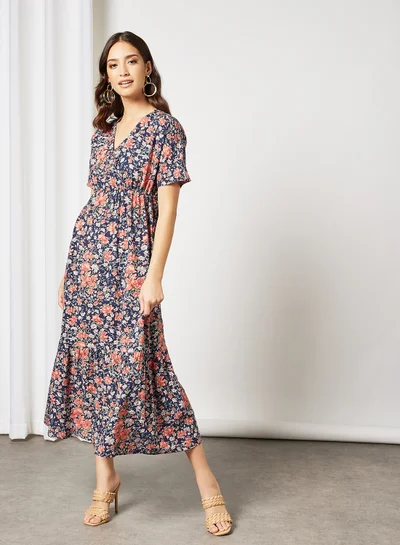I.Scenery Floral Dress Navy