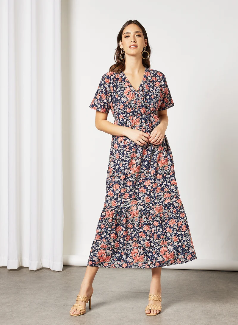I.Scenery Floral Dress Navy