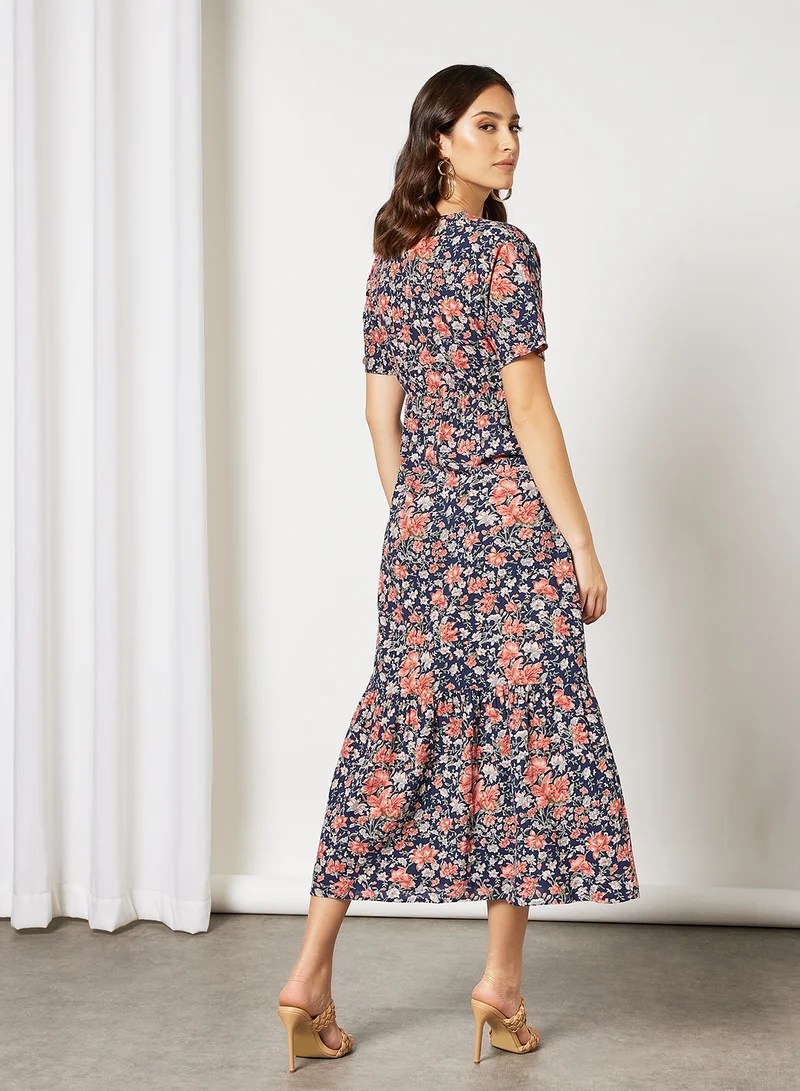 I.Scenery Floral Dress Navy