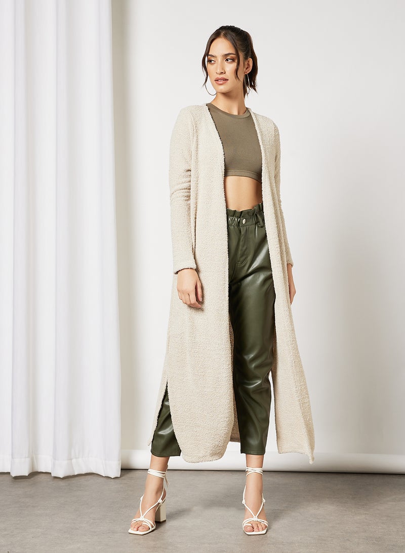 ONLY Long Knitted Cardigan Beige  - Image 2