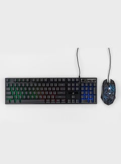 طقم لوحة مفاتيح وماوس ثاندر سلكي بإضاءة متعددة الألوان RGB ودقة DPI قابلة للتعديل - كرة القدم كأس العالم صفقة