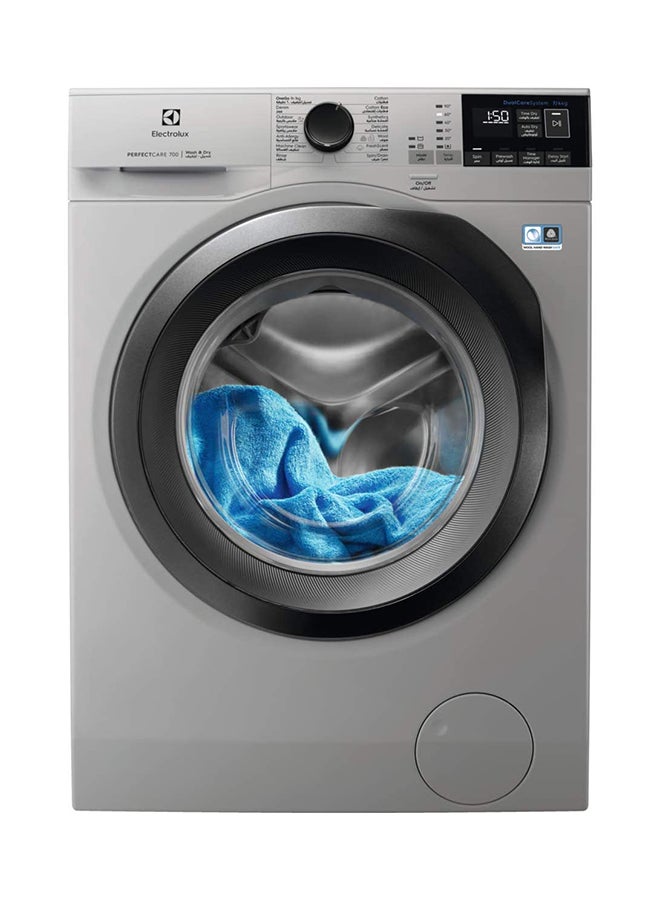 Electrolux 7/4 KG Washer Dryer, 1400W Fully Automatic Front Load Washing & Drying Combo Machine with Steam Care, Dual Care & Sensi-Care System, Automatic Drying-Condense Dryer, Child Lock, EW7W4742HS EW7W4742HS Silver - Image 1