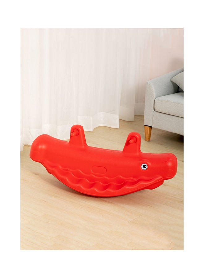 جساي تويز أرجوحة على شكل حوت صغير متين من البلاستيك المتين 100 X 40 X 45سم - Image 3