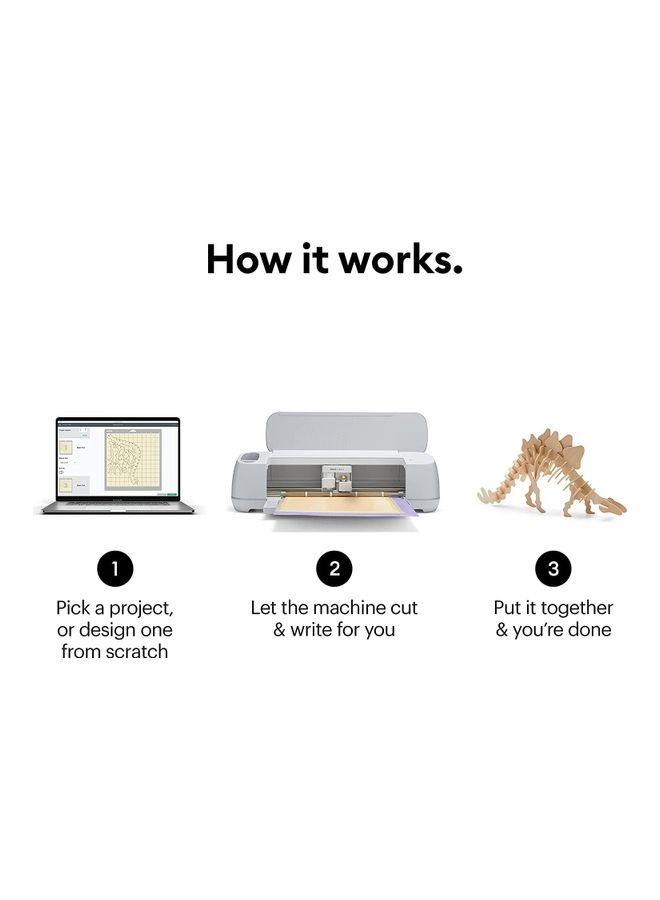 Cricut - Bluetooth Wireless Technology Maker 3 White - Image 1