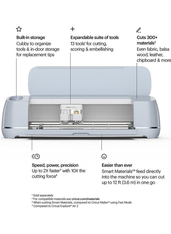 Cricut - Bluetooth Wireless Technology Maker 3 White - Image 1