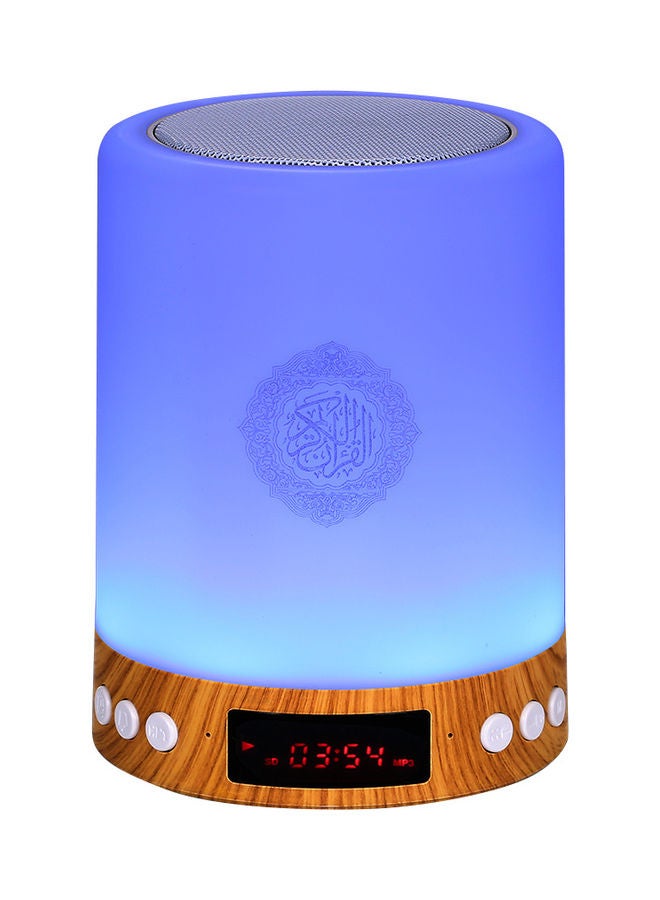 Portable Wire-less BT Quran Speaker with Remote Control MP3 Player FM Radio 7-Color Led Night Light Bedside Desk Table Lamp EV233 White - Image 3