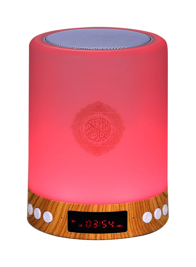 Portable Wire-less BT Quran Speaker with Remote Control MP3 Player FM Radio 7-Color Led Night Light Bedside Desk Table Lamp EV233 White - Image 4