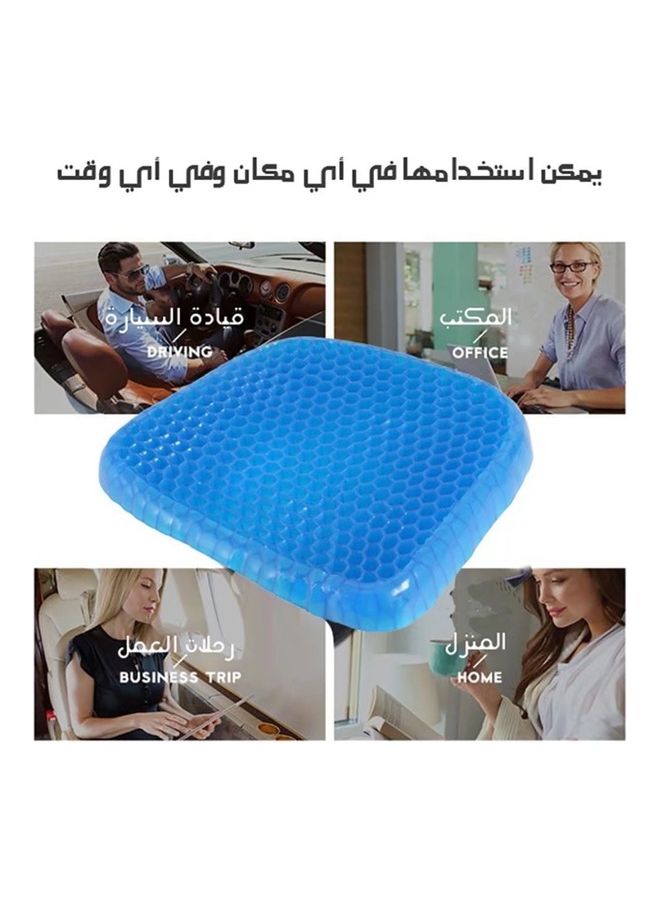 Gel Seat Cushion for Home Office Chair Carsfor Pressure Relief Tailbone Pain Blue ECC900G(41cm*33cm*4cm) - Image 2