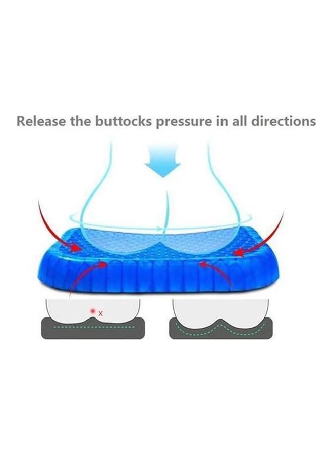 Gel Seat Cushion for Home Office Chair Carsfor Pressure Relief Tailbone Pain Blue ECC900G(41cm*33cm*4cm) - Image 4