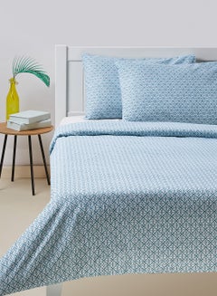 Turquoise Blue/White