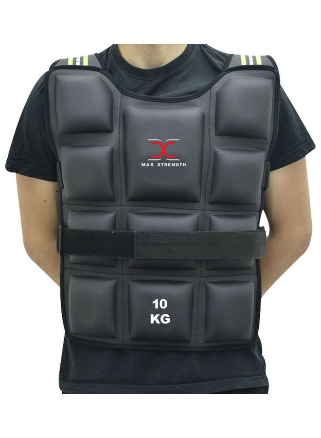 Max Strength - Weighted Vests Gym Running Fitness Jacket 10kg 35cm - Image 1