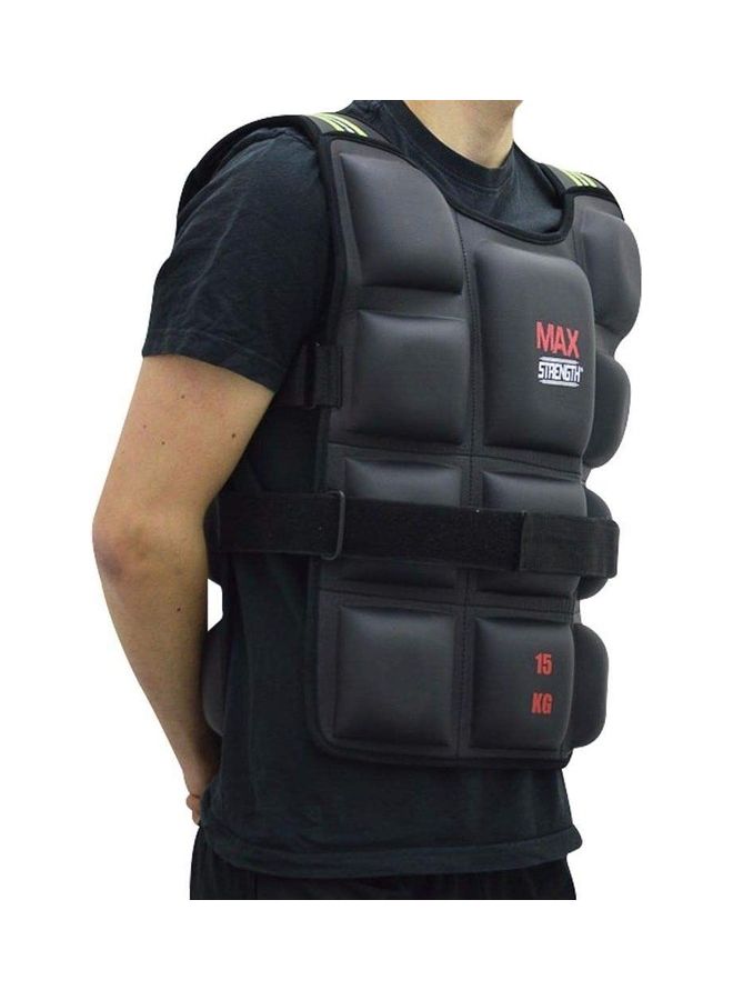 Max Strength - Weighted Vests Gym Running Fitness Jacket 10kg 35cm - Image 1