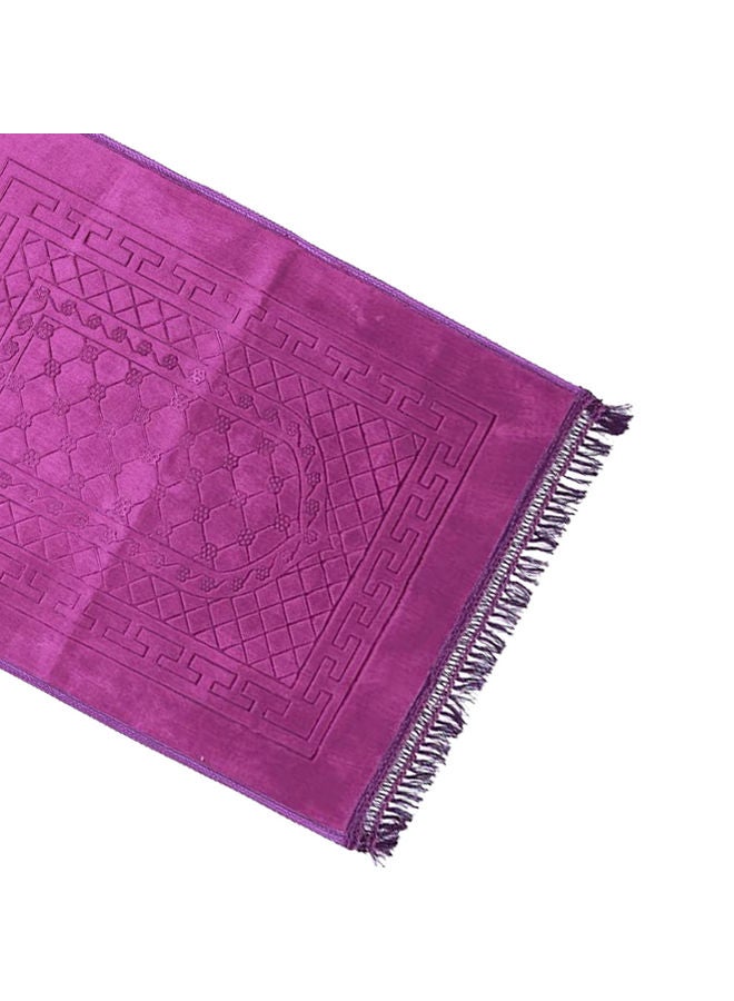 Bright And Shiny Easy To Carry Plain Prayer Mat Purple 80 x 120cm - Image 2