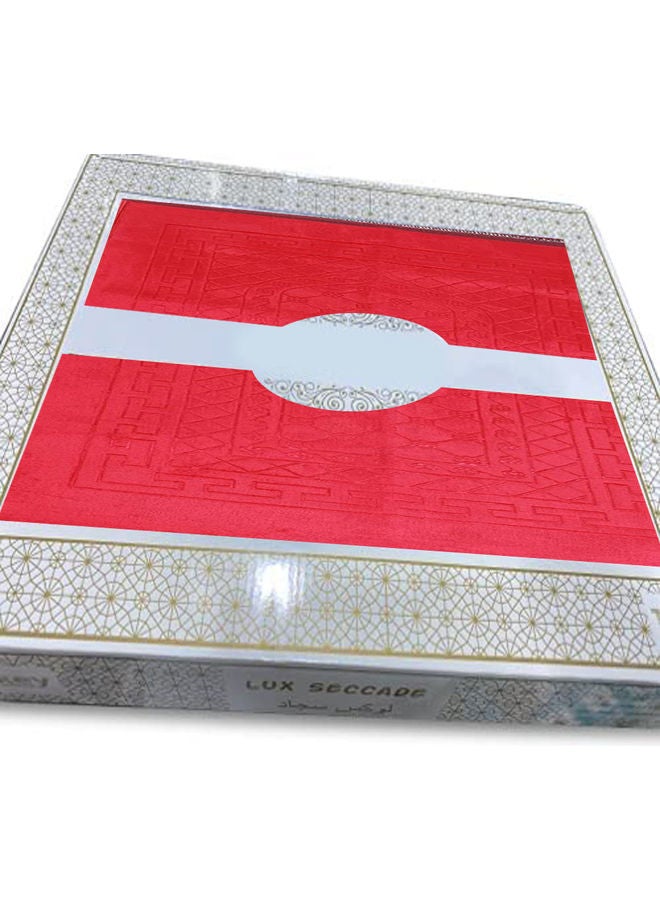 Bright And Shiny Easy To Carry Plain Prayer Mat Red 80 x 120cm - Image 3