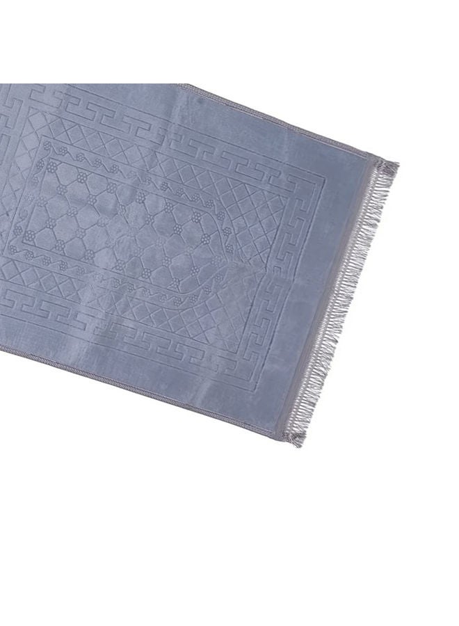 Bright And Shiny Easy To Carry Plain Prayer Mat Grey 80 x 120cm - Image 2