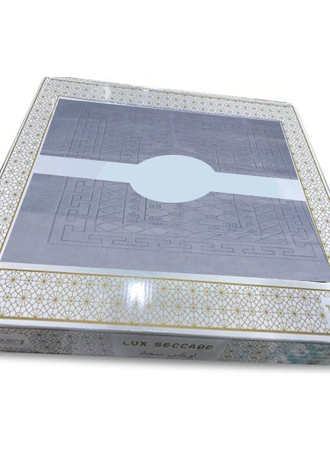 Bright And Shiny Easy To Carry Plain Prayer Mat Grey 80 x 120cm - Image 3