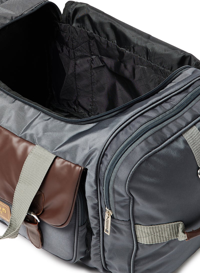 Noon East Lightweight Waterproof Polyester Multipurpose Luggage Duffle Bag/Gym Bag 20 Inch Grey  - Image 4