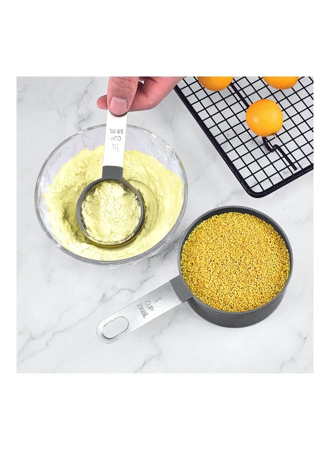 Measuring Cups Set With Spoons & Collapsible Funnel Multicolour 15x9x6cm  - Image 3