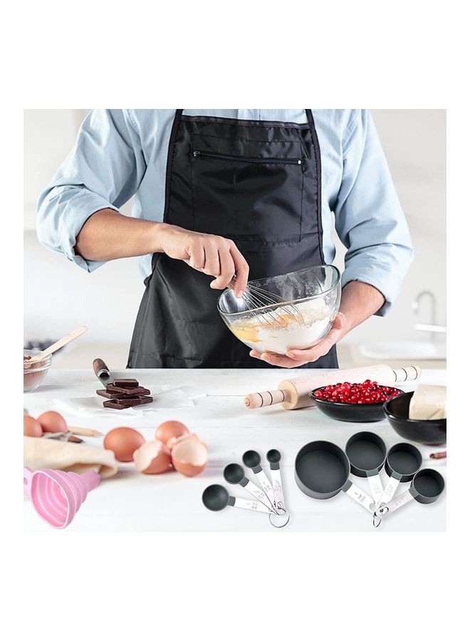Measuring Cups Set With Spoons & Collapsible Funnel Multicolour 15x9x6cm  - Image 4