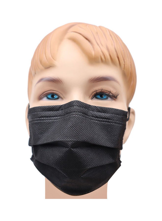 MedOne - 100-Piece Face Mask For Kids White and Black - Image 1