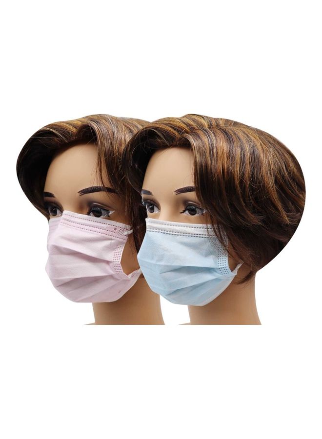 MedOne - 100-Piece Medical Face Mask For Kids Blue and Pink - Image 1