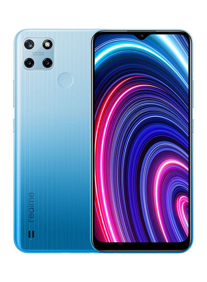 ريل مي هاتف C25Y 4-128-1 ثنائي الشريحة باللون الأزرق، 4 جيجابايت رام، 128 جيجابايت، 4G LTE  - Image 1