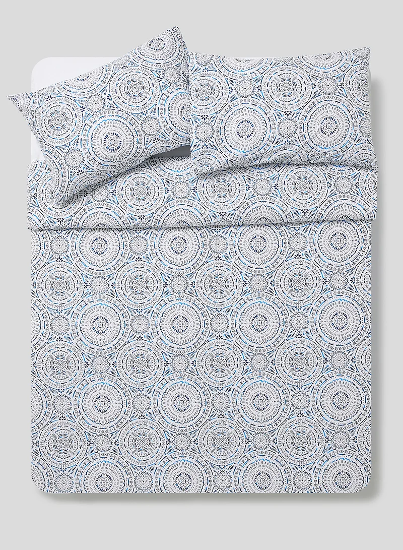 Noon East Duvet Cover With Pillow Cover 50X75 Cm, Comforter 160X200 Cm, - For Twin Size Mattress - Multicolour 100% Cotton Multicolour Twin