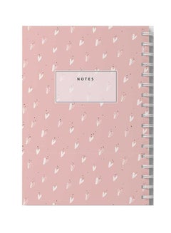 LOWHA 60-Sheets Spiral Notebook Pink/White/Black  - Image 4