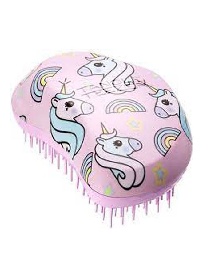فرشاة شعر صغيرة بتصميم يونيكورن متعدد الألوان