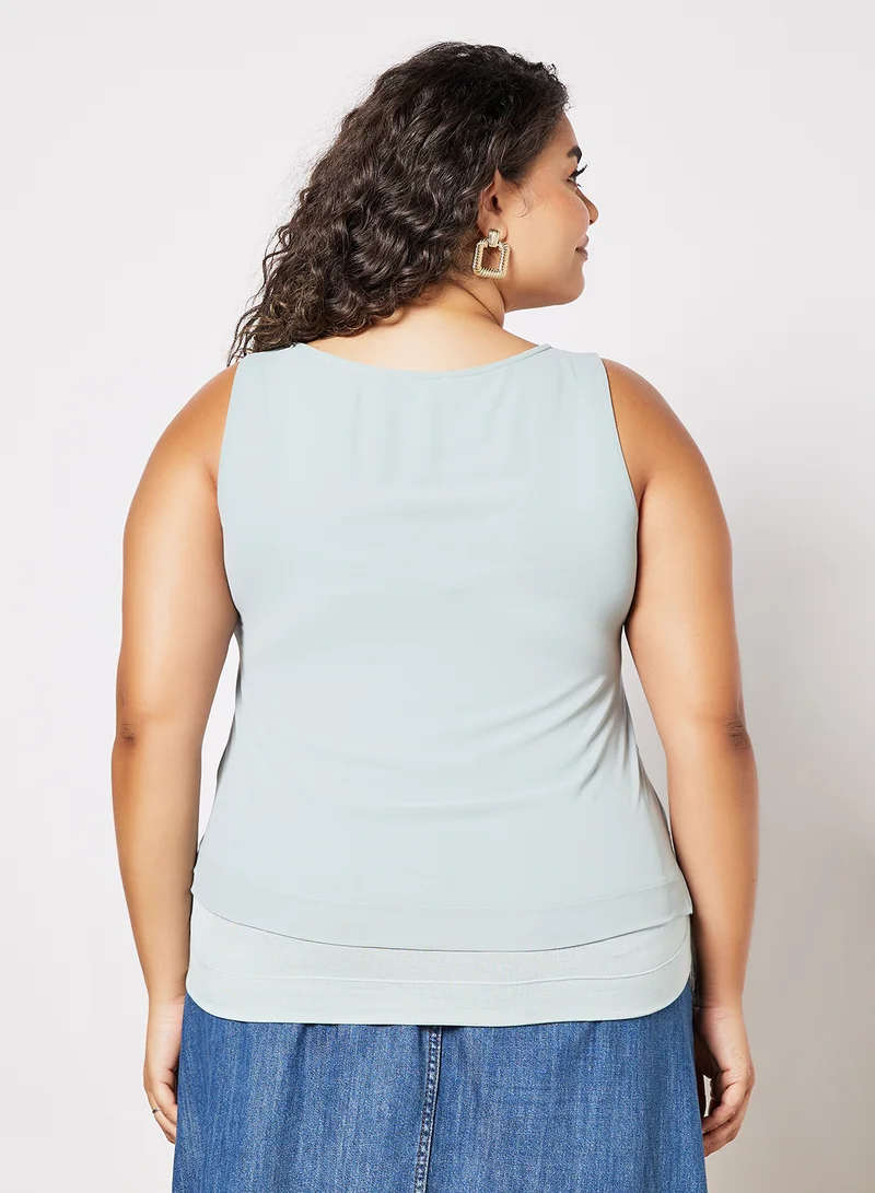 Violeta By Mango Plus Size Sleeveless Top