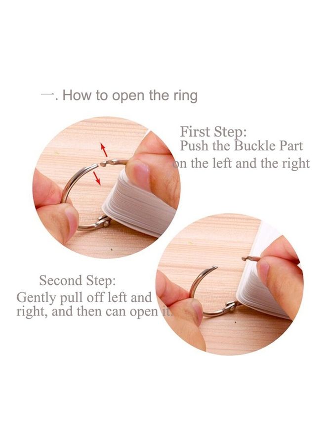 EHOME 26 Letter English Handwritten Montessori Early Development Learning Educational Toy With Buckle 8.1 x 5 x 0.7cm - Image 4