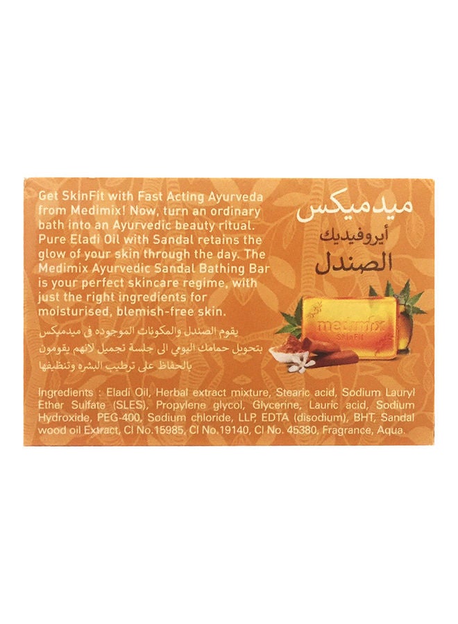 Medimix Ayurvedic Bath Soap Eladi Oil Soap 6 Pieces 125grams  - Image 3