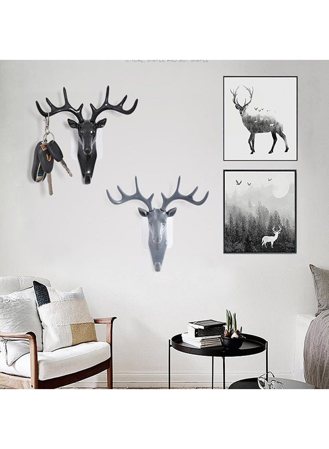 SAPU - Fawn Wall-Mounted Hook Grey 19x15cm - Image 1