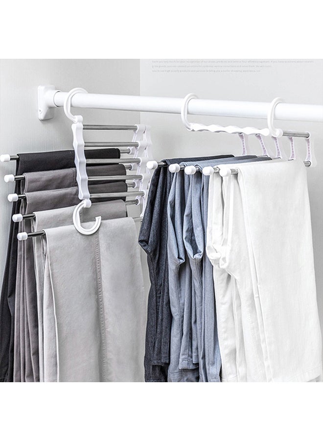 SAPU - Stainless Steel Clothes Hanger Silver/White 40x50x60cm - Image 1