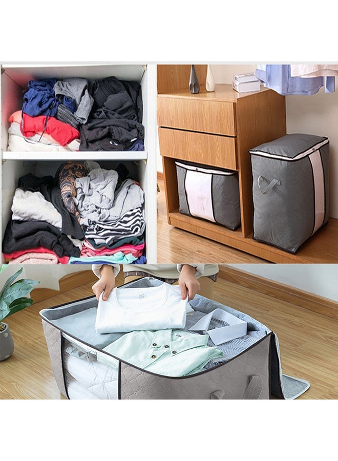 SAPU Clothing Storage Bag Grey/Clear/Black 60x35x40cm  - Image 3