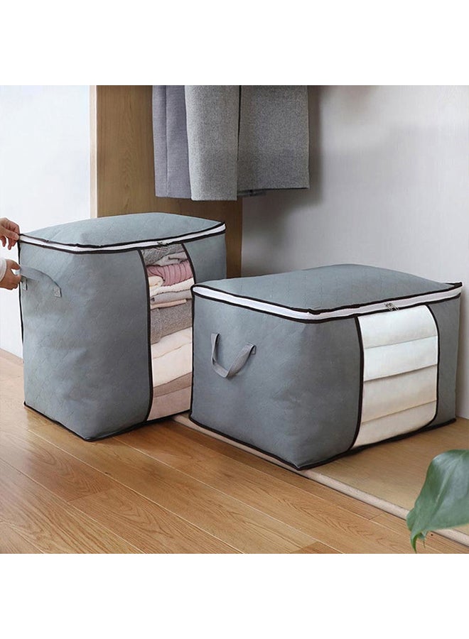 SAPU Clothing Storage Bag Grey/Clear/Black 60x35x40cm  - Image 4