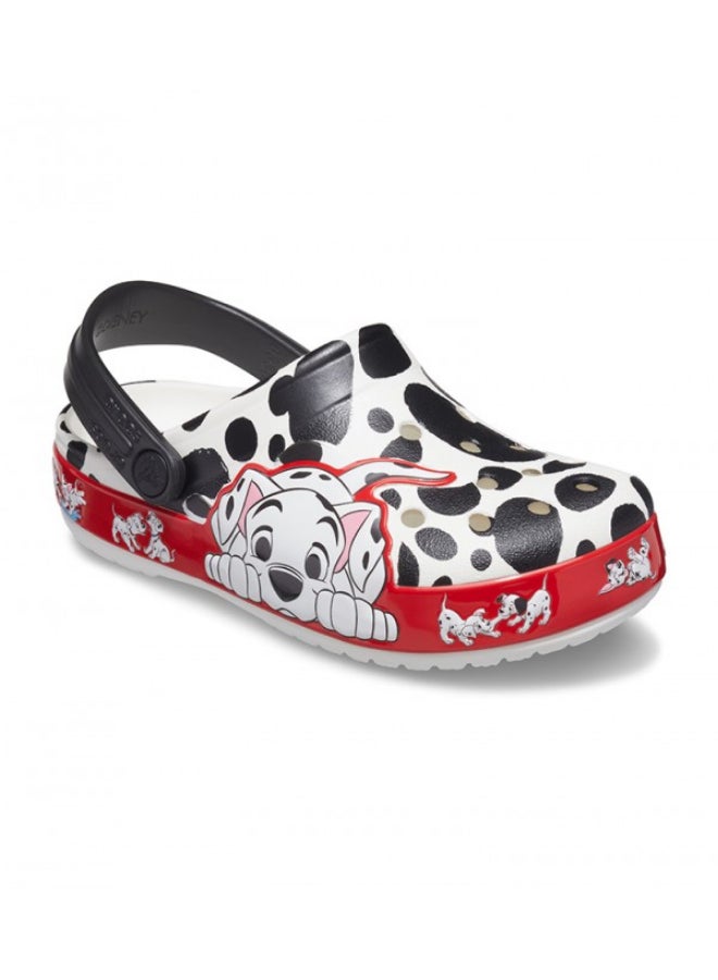 crocs Kids Dalmatians Detailed Slip-On Comfort Clogs Black/White/Red  - Image 1