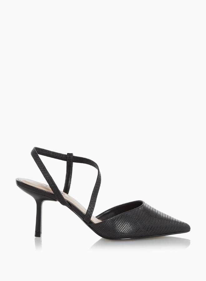 Colombia Heeled Slingback Black