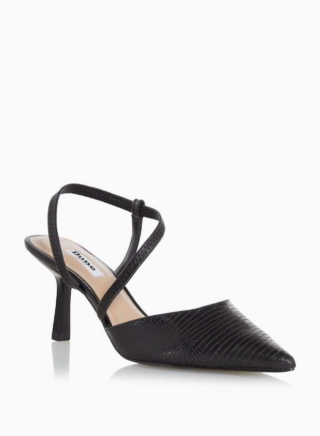 Colombia Heeled Slingback Black