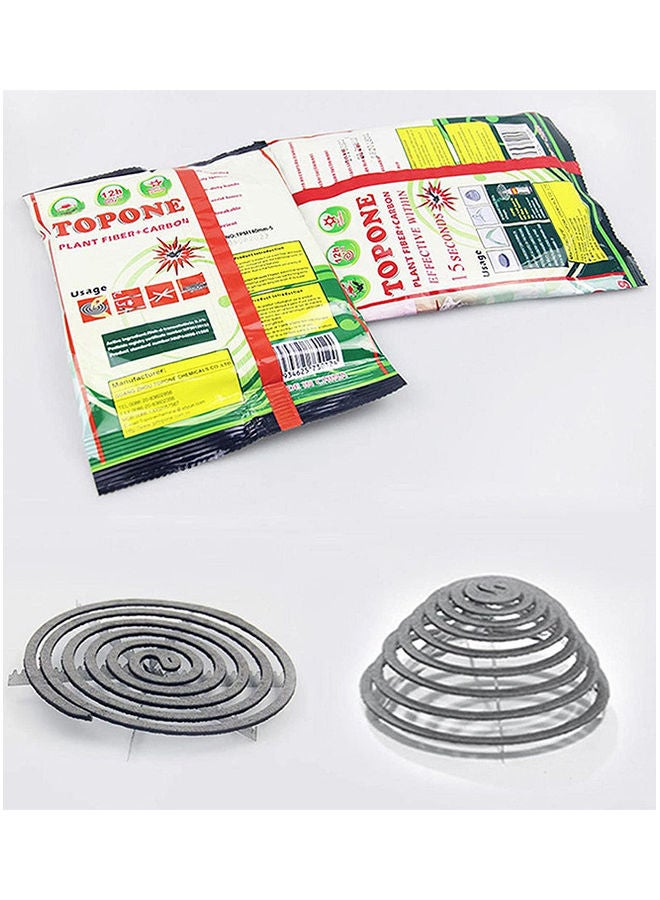 Generic 20-Piece Mosquito Repellent Spiral Coils Black 14x14x2cm  - Image 3