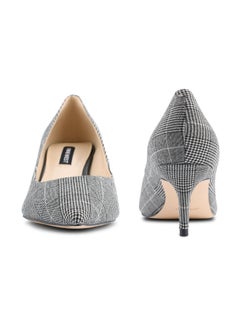 NINE WEST Arlene Pointy Toe Pumps Grey/Black  - Image 4