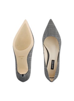 NINE WEST Arlene Pointy Toe Pumps Grey/Black  - Image 5