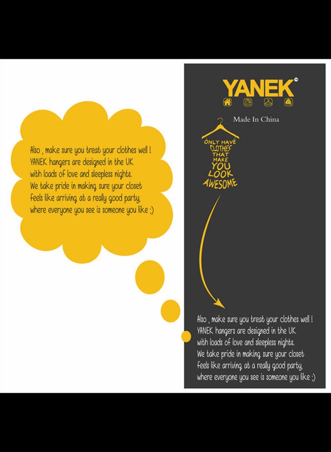 YANEK - Yanek Non-Slip Velvet Hangers – Ultra-Thin, Heavy-Duty, 360° Rotating Hook | Pack Of 50 (White) White - Image 1