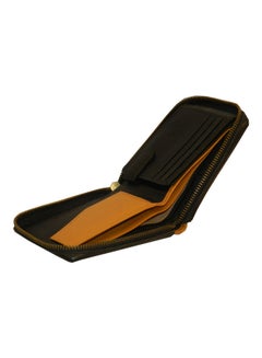 LAVERI LEATHER Genuine Leather Designer Wallet With Zipper Black  - Image 5