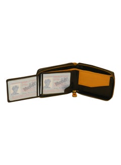 LAVERI LEATHER Genuine Leather Designer Wallet With Zipper Black  - Image 3
